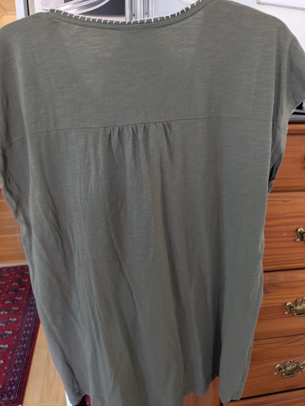 FINAL MARKDOWN. Style & Co. Plus Size 2x Embroidered Green Top - Picture 5 of 7